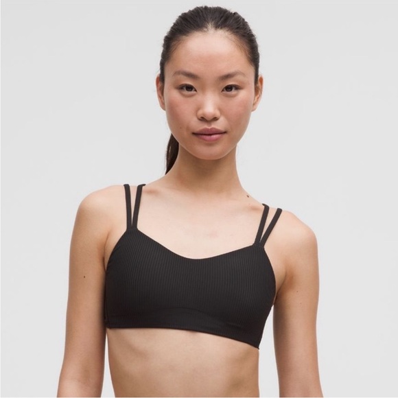 lululemon athletica Other - Ribbed Lululemon Like a Cloud Ribbed Bra - Black